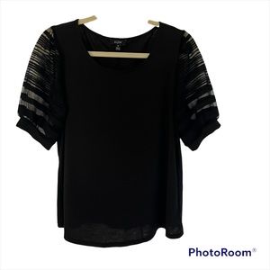 AUM Black Blouse